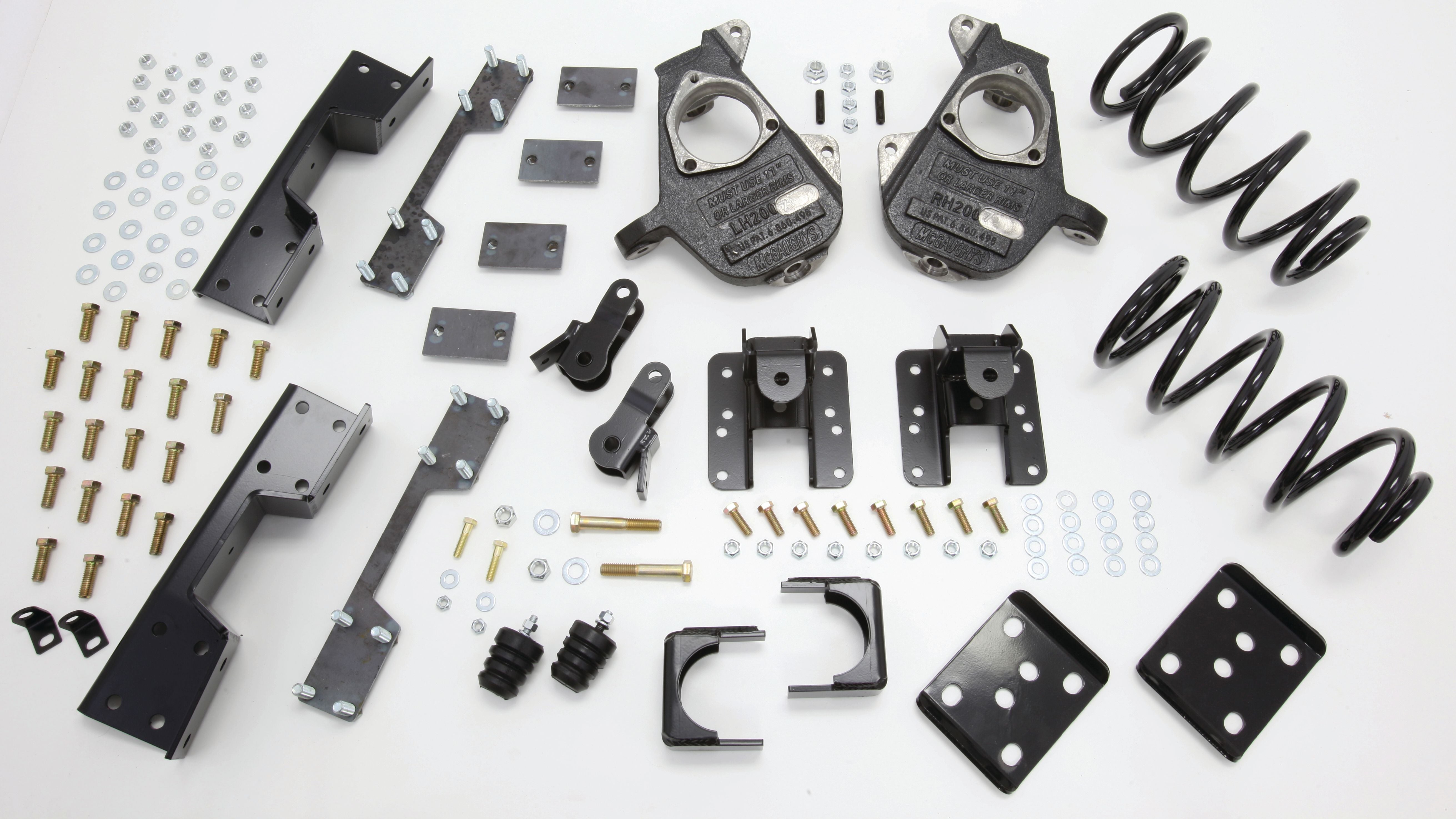 2007-13 S-Cab Silverado 3/5" Deluxe Drop Kit (Spindles, Coil Springs,