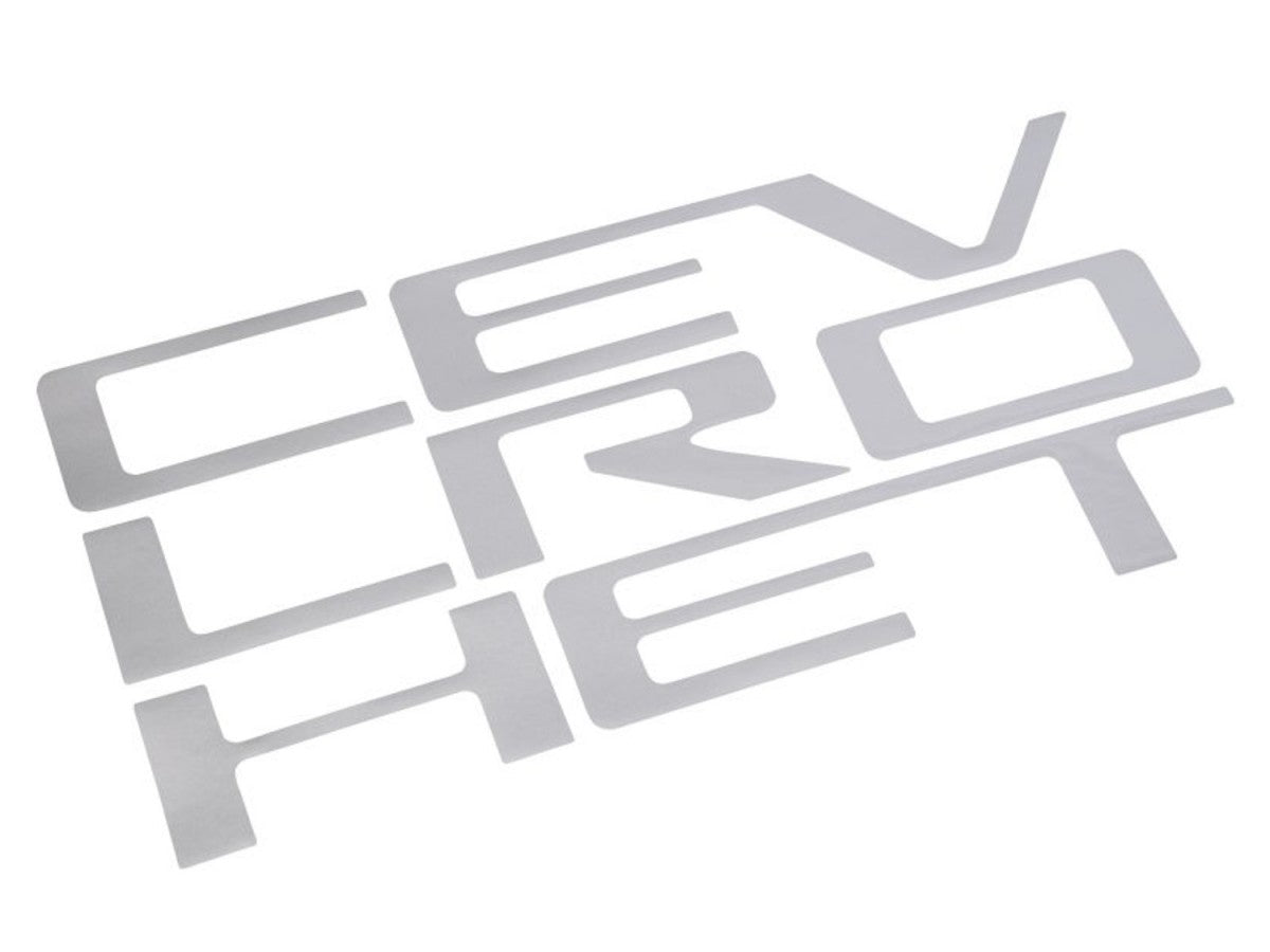 GMSV 84425985 Chevrolet Tailgate Lettering CHEVROLET Decal Silver Vinyl