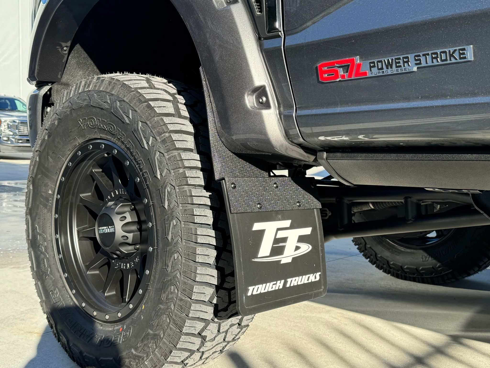 Tough Trucks Kickback Style Mud Flaps Front Pair (F250/F350 20172022