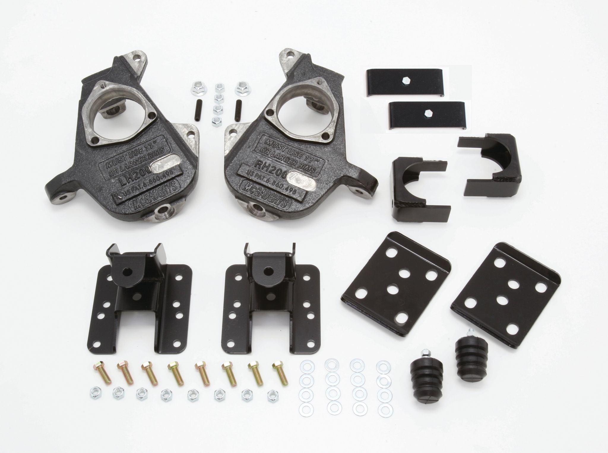 2007-13 S-Cab Silverado 2/4" Deluxe Drop Kit (Spindles, Rear Hangers,