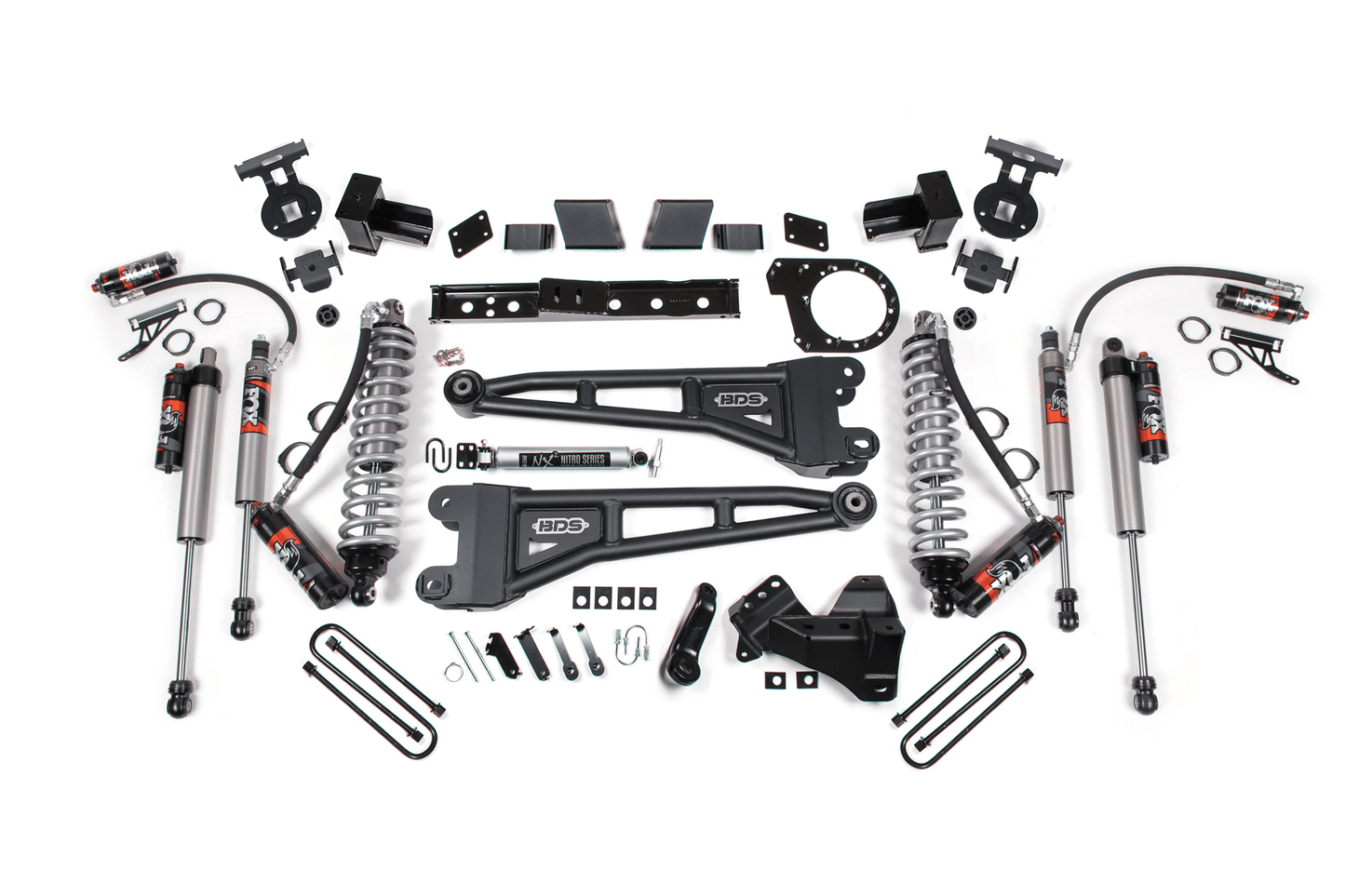 BDS 6 Inch Lift Kit w/ Radius Arm | FOX 2.5 Performance Elite Coil-Over Conversion | Ford F250/F350 Super Duty (17-19) 4WD | Diesel
