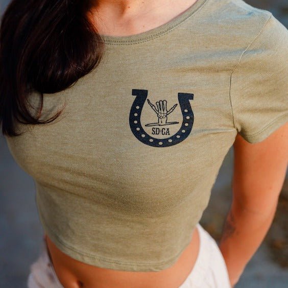 Cowgirl Form - Fitting Crop Tee (Womens) - Shreddy