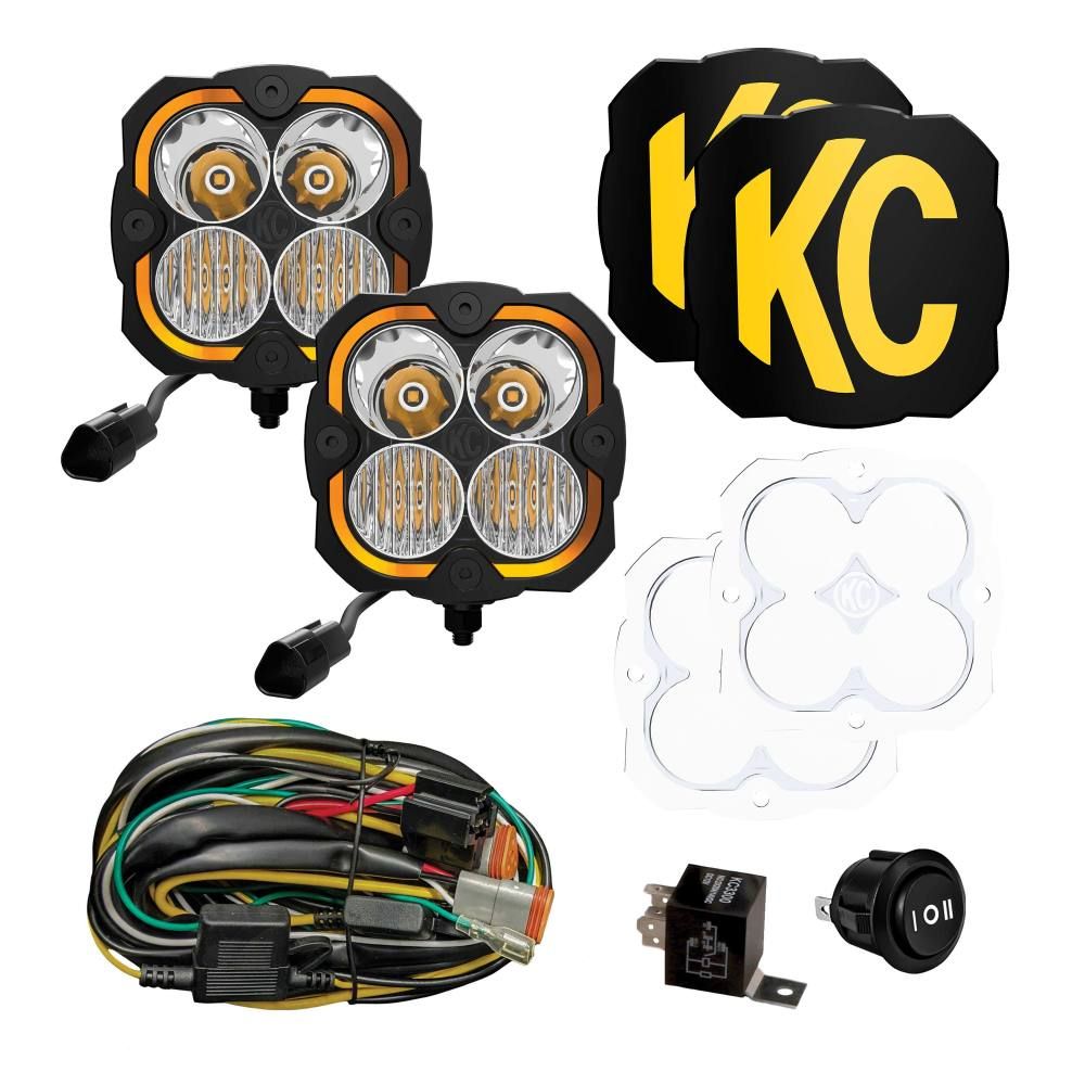 Jeep Wrangler JL/4xe/Gladiator JT A-Pillar / Ditch / Cowl Mount and Lights Bundle