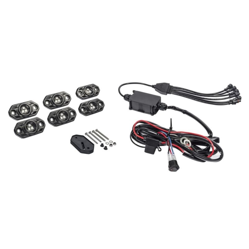 C-Series RGB multi-colour multi-use LED 6-light system - 5W Flood beam