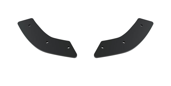 Two black metal skid plates on a white background | Standard Option for 37" Tires