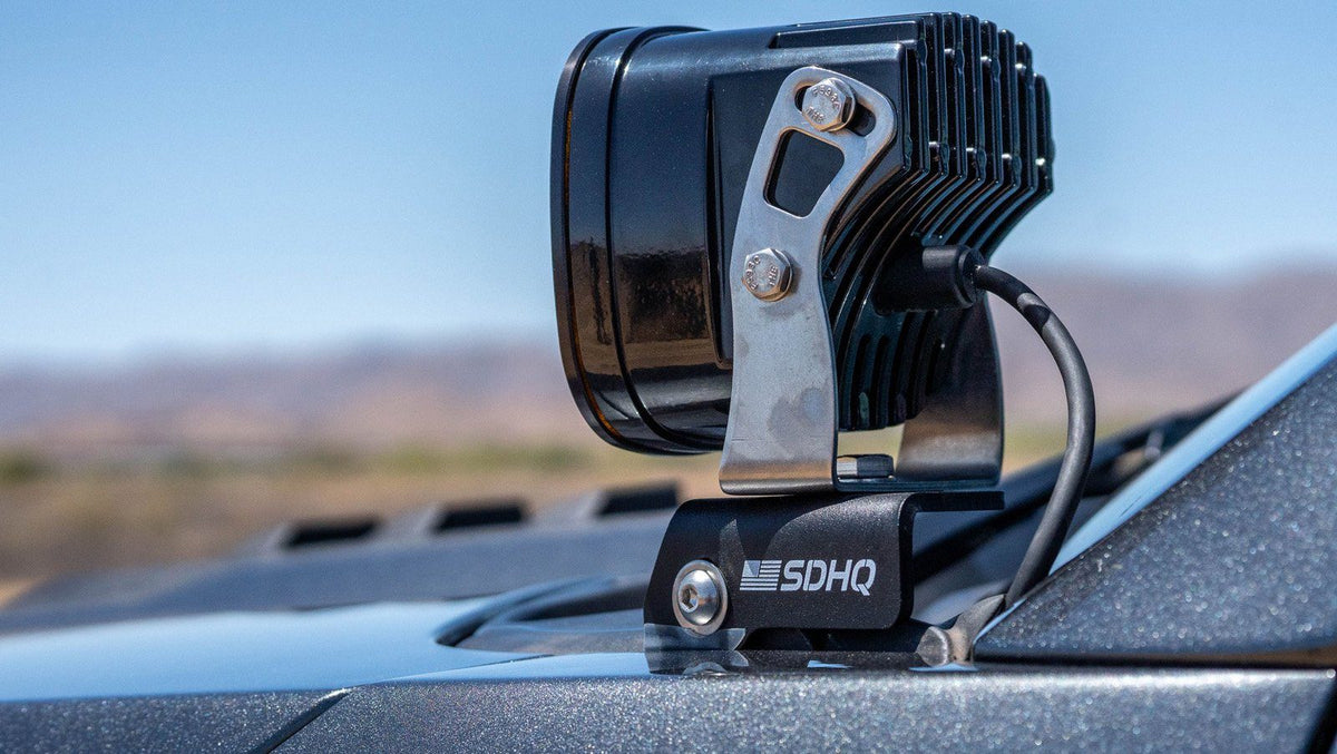 SDHQ 17-20 Ford Raptor SDHQ Built A-Pillar Light Mounts