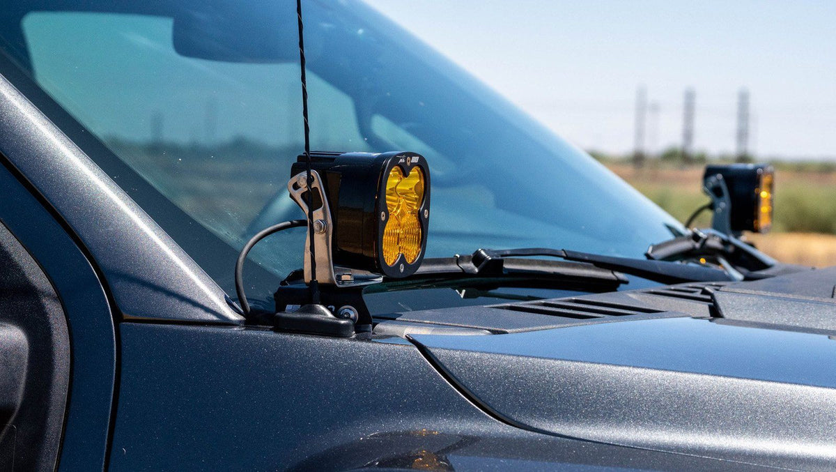 SDHQ 17-20 Ford Raptor SDHQ Built A-Pillar Light Mounts