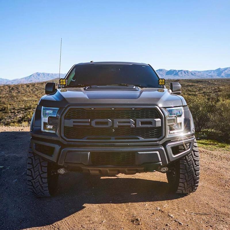 SDHQ 17-20 Ford Raptor SDHQ Built A-Pillar Light Mounts