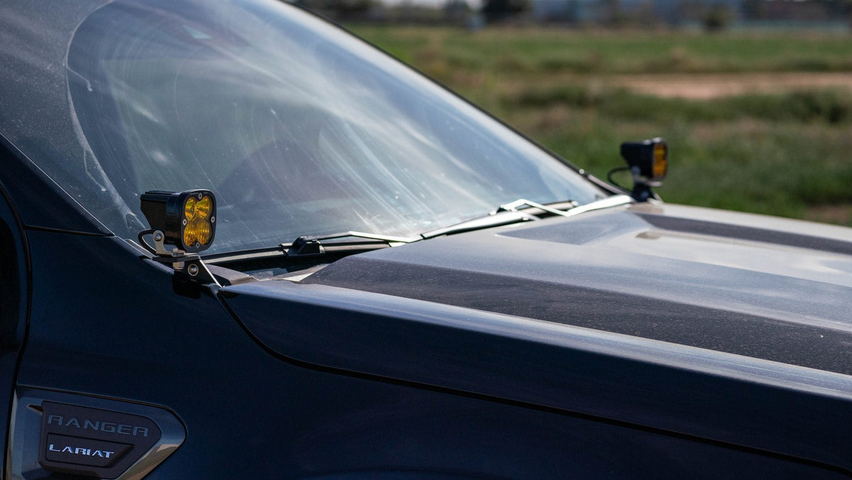 SDHQ 19-23 Ford Ranger SDHQ Built A-Pillar Light Mounts
