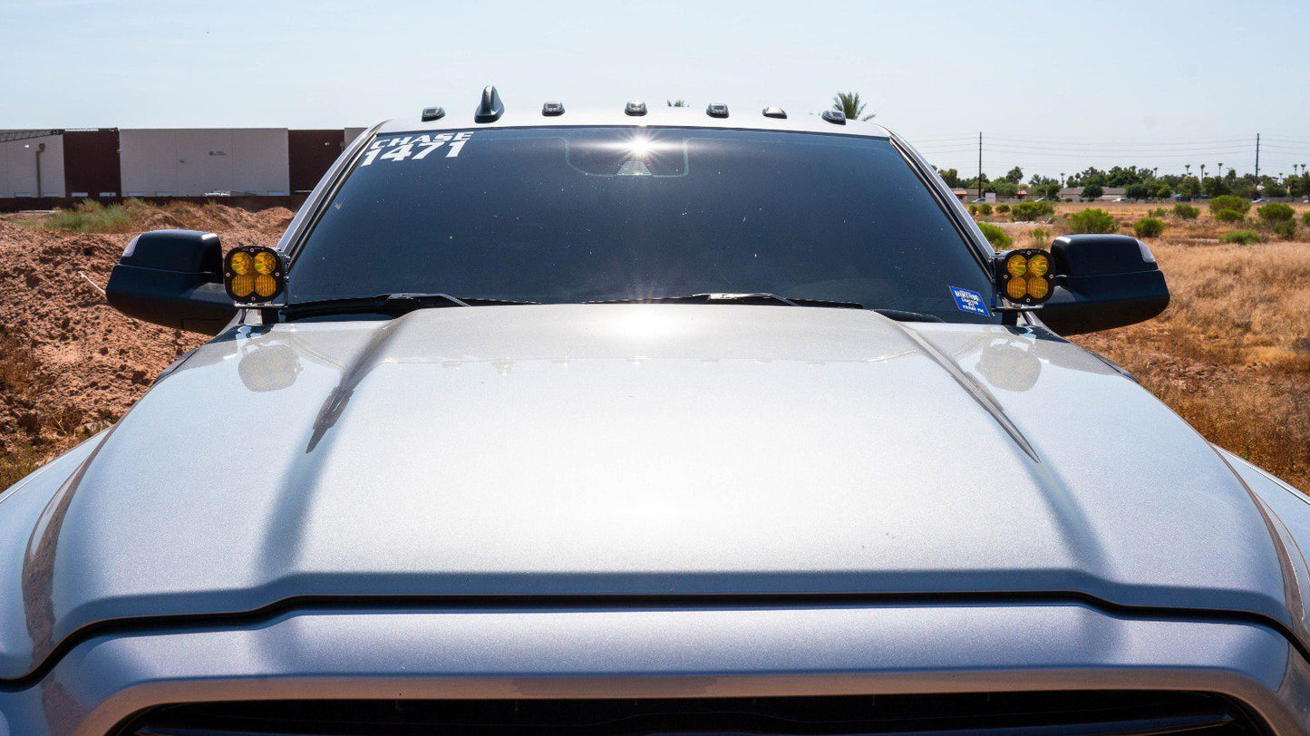 SDHQ 19-24 Ram 2500/3500 SDHQ Built A-Pillar Light Mounts