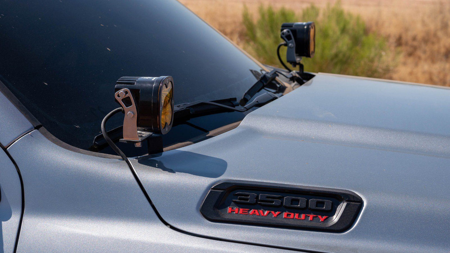 SDHQ 19-24 Ram 2500/3500 SDHQ Built A-Pillar Light Mounts