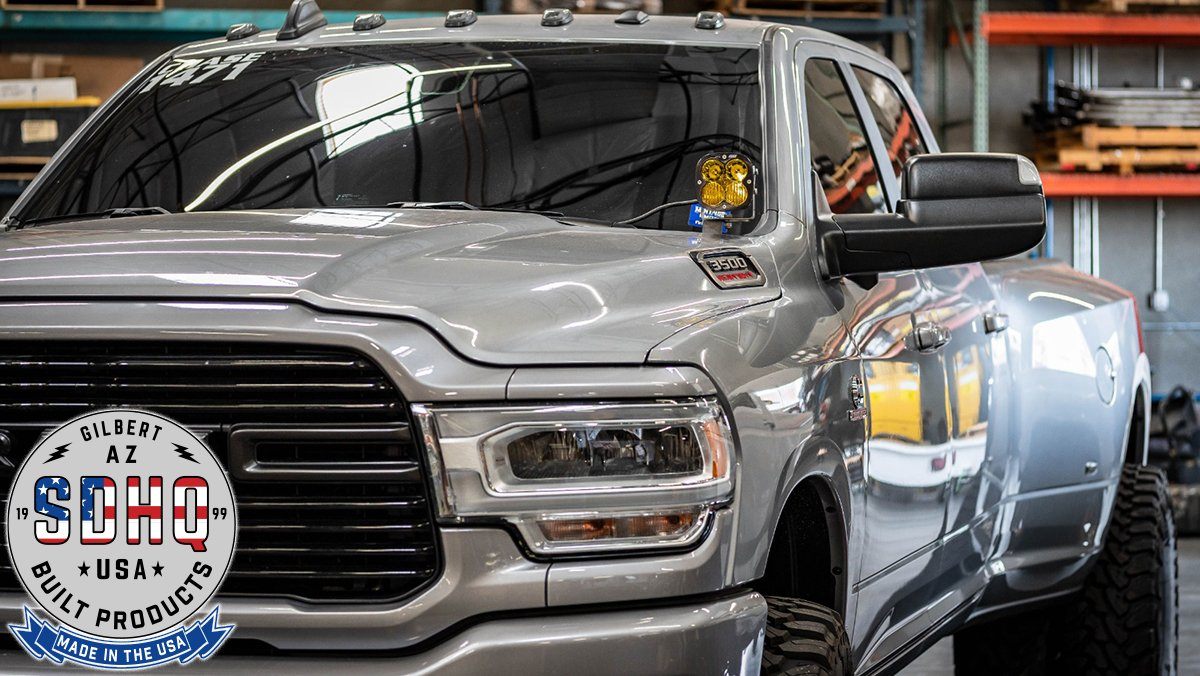 SDHQ 19-24 Ram 2500/3500 SDHQ Built A-Pillar Light Mounts