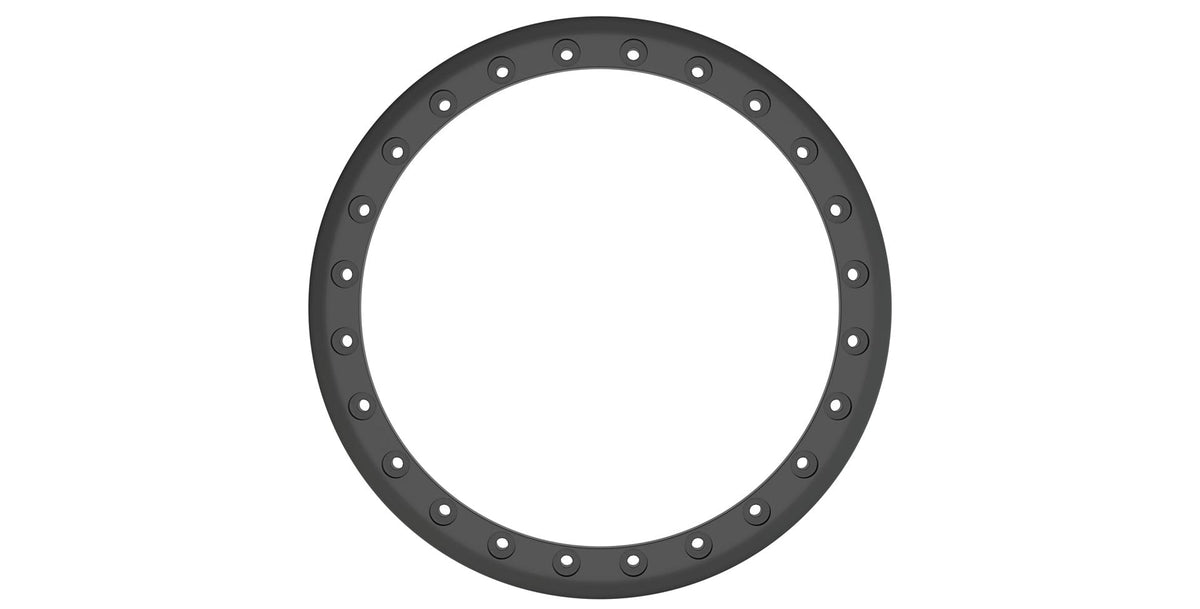 Black circular gasket on a white background | Satin Black Beadlock Ring