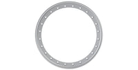 Metallic ring with multiple holes on a white background | Silver Protection Ring