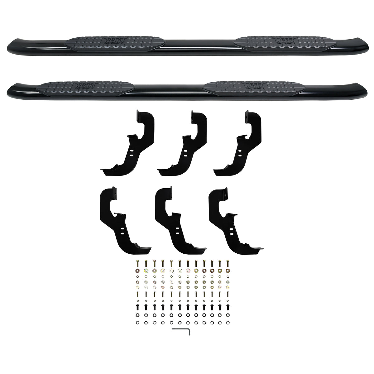 WESTiN PRO TRAXX 5 Oval Nerf Bars Black Steel