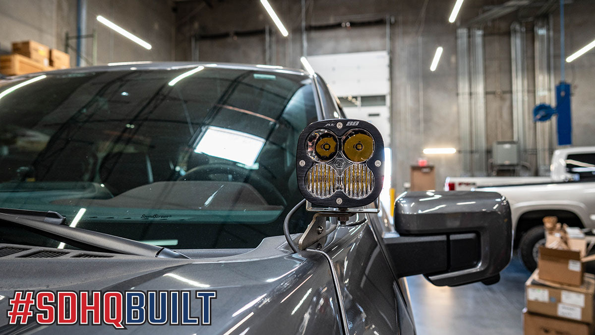 SDHQ 21-23 Ford F150 SDHQ Built A-Pillar Light Mounts