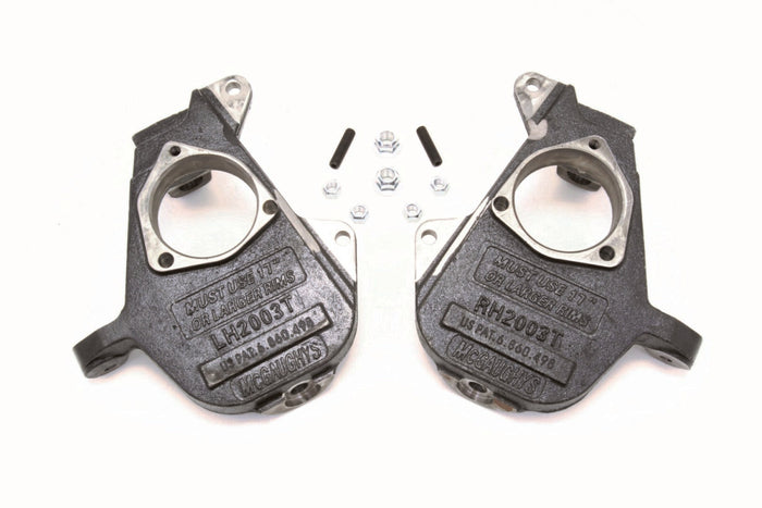 2 Inch Drop Spindles 1999-2006 Silverado/Sierra 1500 2WD/4WD with T-Style Spindles - 33004