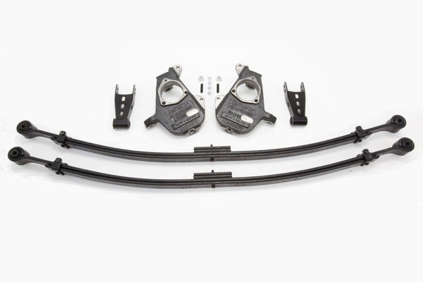2/4 Inch Spindle/Leaf Spring Lowering Kit 2007-2013 Silverado/Sierra 1500 2WD/4WD - 34000