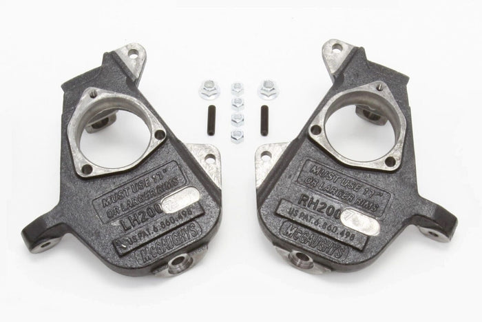 2 Inch Drop Spindles 2007-2013 Silverado/Sierra  1500/Tahoe/Yukon 2WD/4WD - 34037