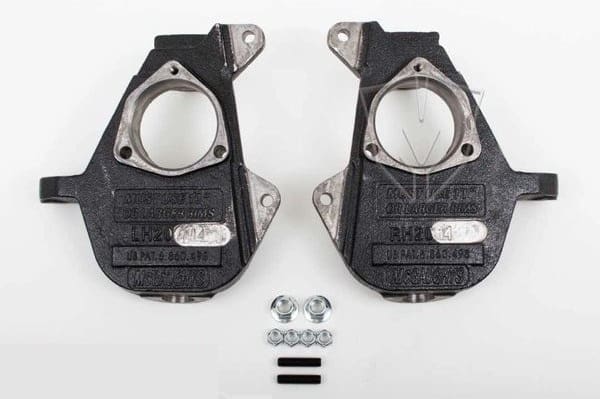 2 Inch Drop Spindles 2007-2016 Silverado/Sierra 1500 2WD/4WD with Cast Steel Control Arms - 34050