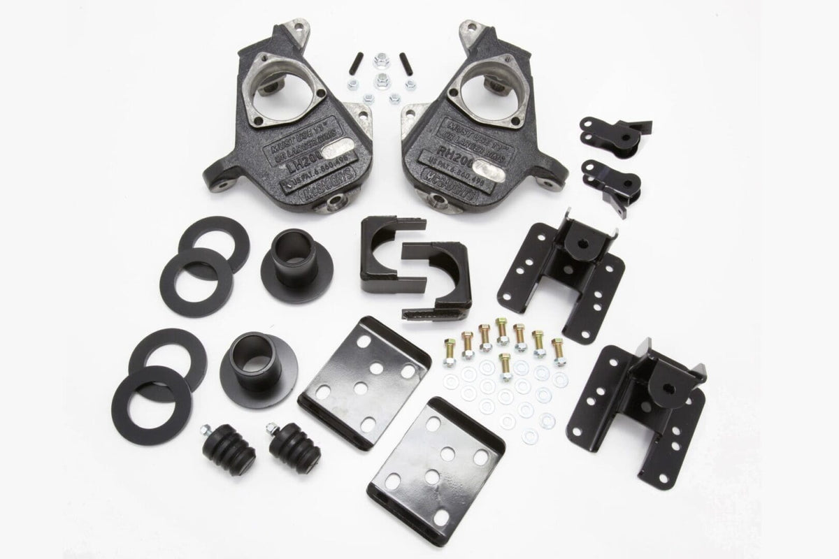 3-4/5-6 Inch Spindle/Flip Kit Lowering Kit 2007-2013 Silverado/Sierra 1500 2WD - 34060