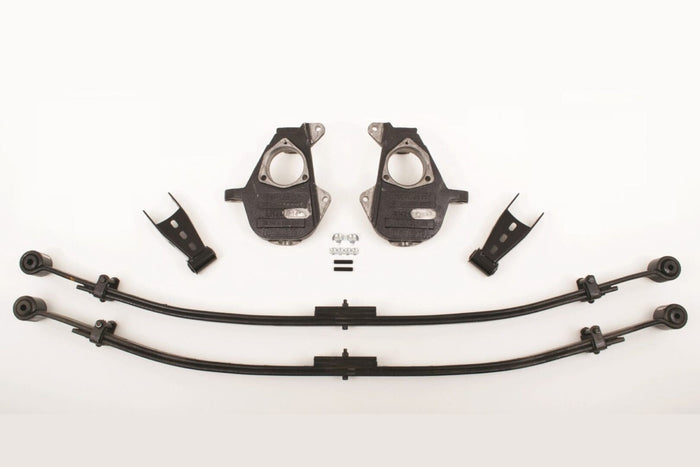 2/4 Inch Spindle/Leaf Spring Lowering Kit 2014-2016 Silverado/Sierra 1500 with Cast Steel Control Arms 2WD/4WD - 34100