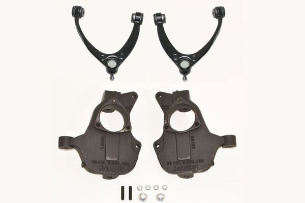 2 Inch Drop Spindles 2014-2018 Silverado/Sierra 1500/ 2014-2020 Tahoe/Yukon 4WD with Stamped Steel/Alum Control Arms - 34204