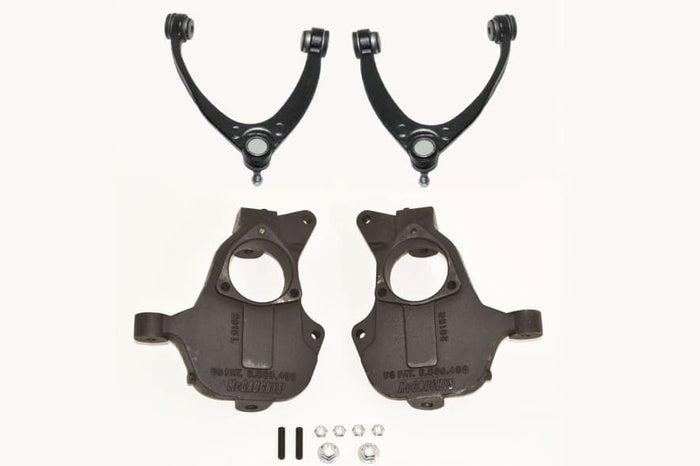 2 Inch Drop Spindles 2014-2018 Silverado/Sierra 1500/ 2014-2020 Tahoe/Yukon 4WD with Stamped Steel/Alum Control Arms - 34204