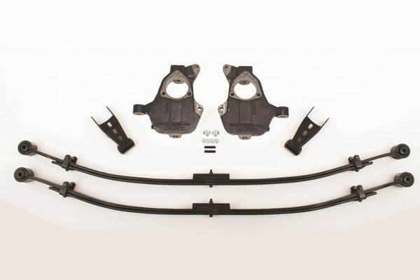 2/4 Inch Spindle/Leaf Spring Lowering Kit 2014-2018 Silverado/Sierra 1500 with Stamped Steel/Alum Control Arms 2WD - 34300