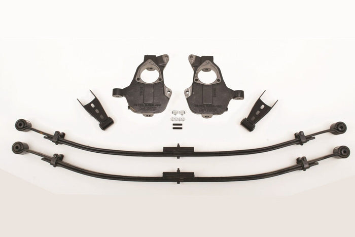2/4 Inch Spindle/Leaf Spring Lowering Kit 2014-2018 Silverado/Sierra 1500 with Stamped Steel/Alum Control Arms 2WD - 34300