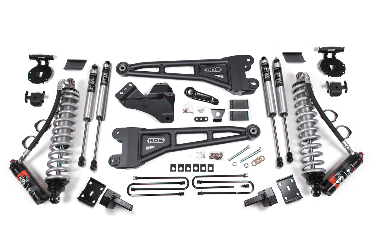 BDS 4 Inch Lift Kit w/ Radius Arm | FOX 2.5 Performance Elite Coil-Over Conversion | Ford F250/F350 Super Duty (11-16) 4WD | Diesel
