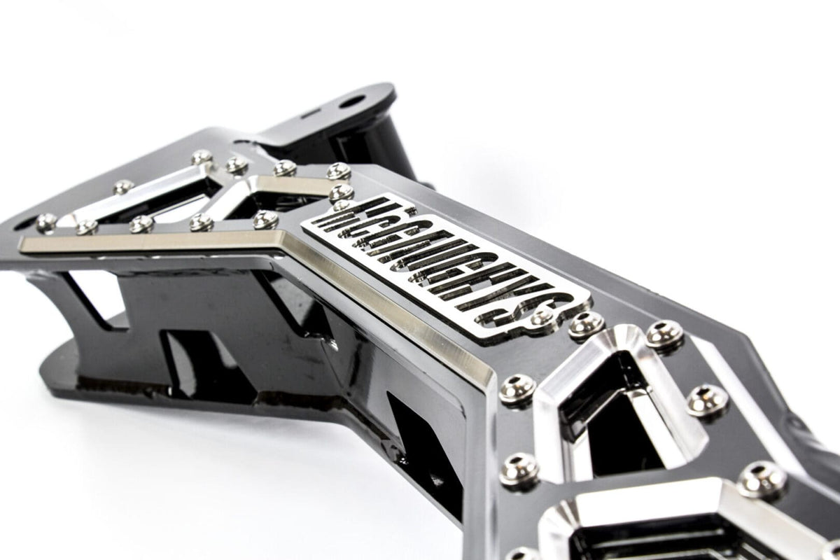 Billet Face Plate fits 7-9 Inch S/S Crossmember 2007-2018 Silverado/Sierra 1500 Black - 51009