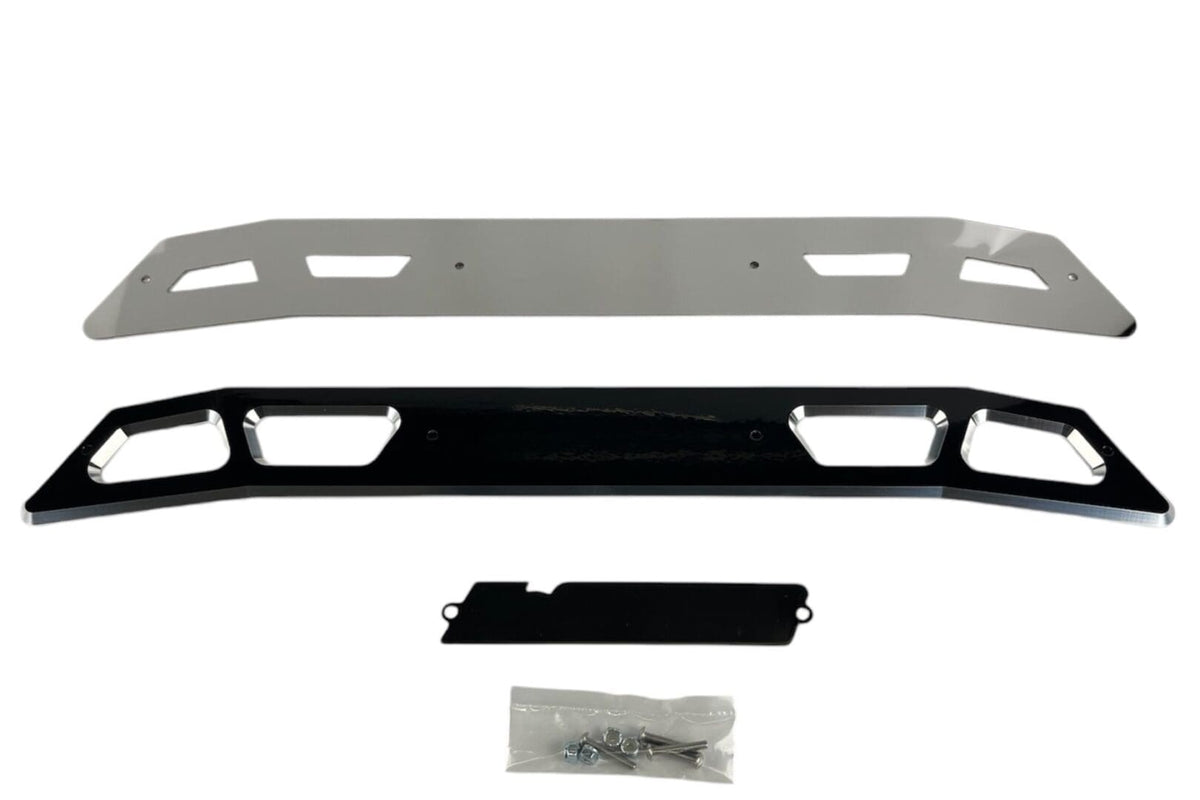 Billet Face Plate fits 4 Inch Crossmember 2020-2026 Silverado/Sierra 2500/3500 Black - 51045