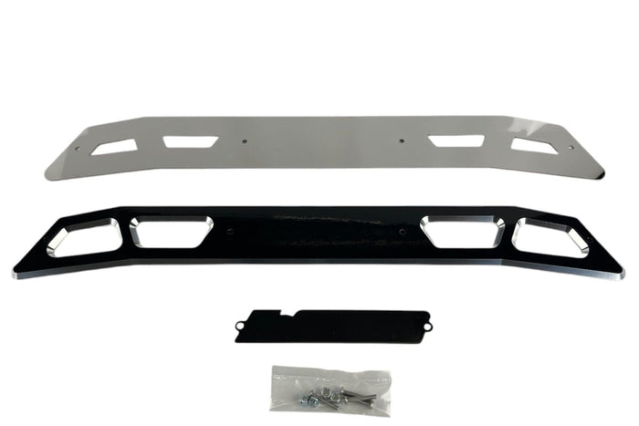 Billet Face Plate fits 4 Inch Crossmember 2020-2026 Silverado/Sierra 2500/3500 Black - 51045