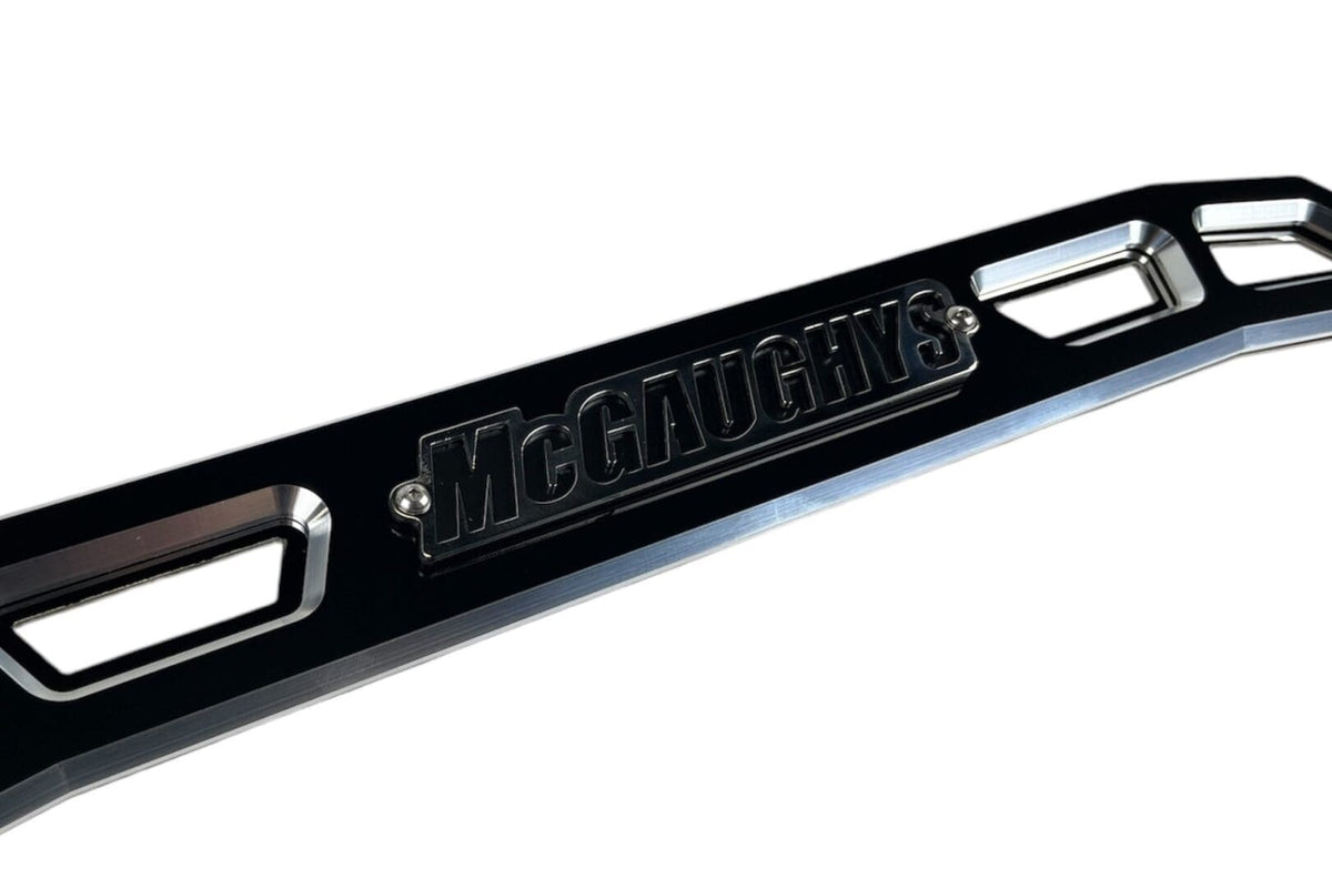 Billet Face Plate fits 4 Inch Crossmember 2020-2026 Silverado/Sierra 2500/3500 Black - 51045