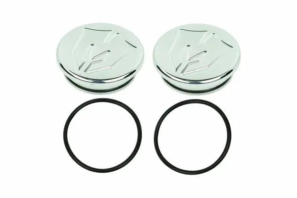 Billet Ball Joint Caps Polished fits Upper Arms 2007-2016 Silverado/Sierra 1500 with Cast Steel Control Arms - 51050