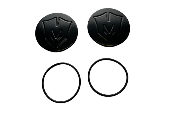 Billet Ball Joint Caps Black Fits Upper Arms 2007-2026 Silverado/Sierra 1500 2011-2026 Silverado/Sierra 2500/3500 - 51051