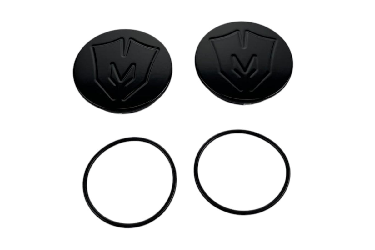 Billet Ball Joint Caps Black Fits Upper Arms 2007-2026 Silverado/Sierra 1500 2011-2026 Silverado/Sierra 2500/3500 - 51051