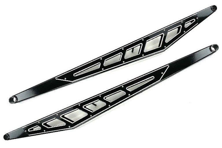 Billet Face Plates fits Traction Bars 2014-2018 Silverado/Sierra 1500 Quad Cab/Extended Cab Only Black - 51301