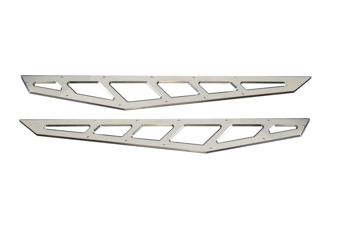 Billet Face Plates for Traction Bars 2019-2026 Silverado/Sierra 1500 Raw Finish - 51305