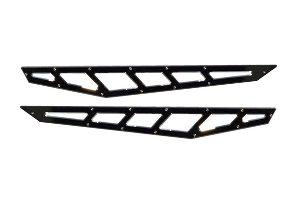 Billet Face Plates fits Traction Bars 2019-2026 Silverado/Sierra 1500 Black - 51307