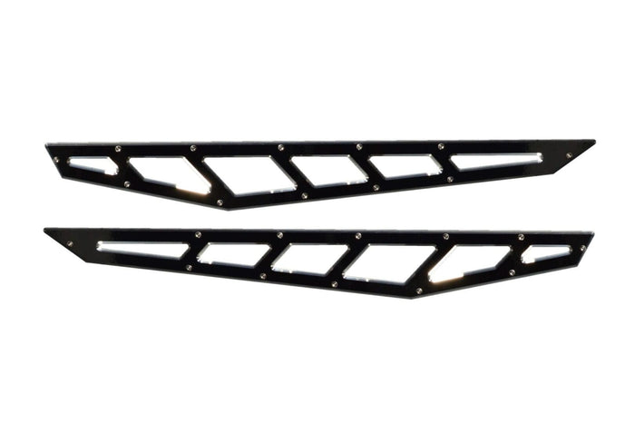 Billet Face Plates fits Traction Bars 2020-2026 Silverado/Sierra 2500/3500 Black - 51341