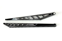 Billet Face Plates fits Traction Bars 2020-2026 Silverado/Sierra 2500/3500 Black - 51341
