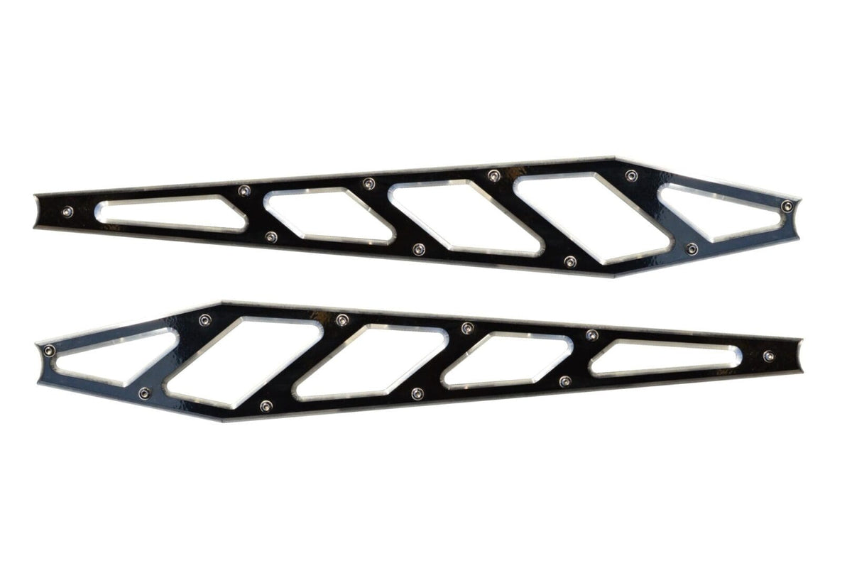Billet Face Plates fits Compression Struts 2011-2019 Silverado/Sierra 2500/3500 Black - 51411