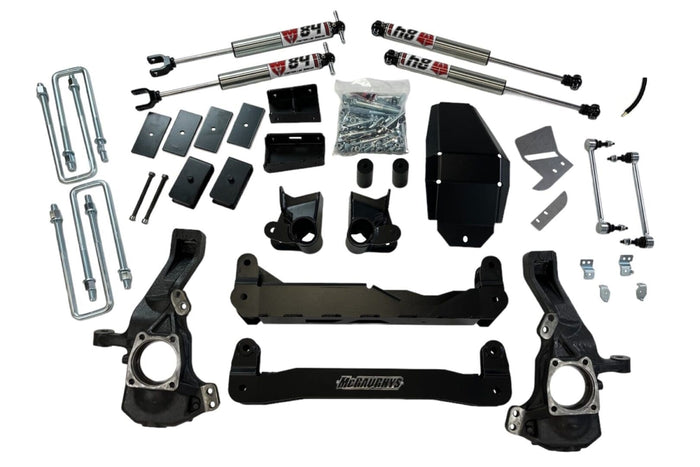 4 Inch Premium Lift Kit w/M84 Shocks 2020-2026 Silverado/Sierra 2500 2WD/4WD - 52452