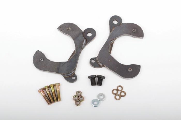 17 F. DISC BRKTS 1955-58 (CONVERTS STOCK 1955-58 CHEVY CAR SPINDLE TO DISC BRAKES) - 63200
