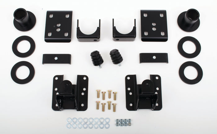 2007-13 GM Silverado (1/2 ton) (2WD, ALL CABS) 2/4" Econ. Drop (Adj.. Strut Rings, Flip Kit, & Adj. Rear Hangers) - 34055
