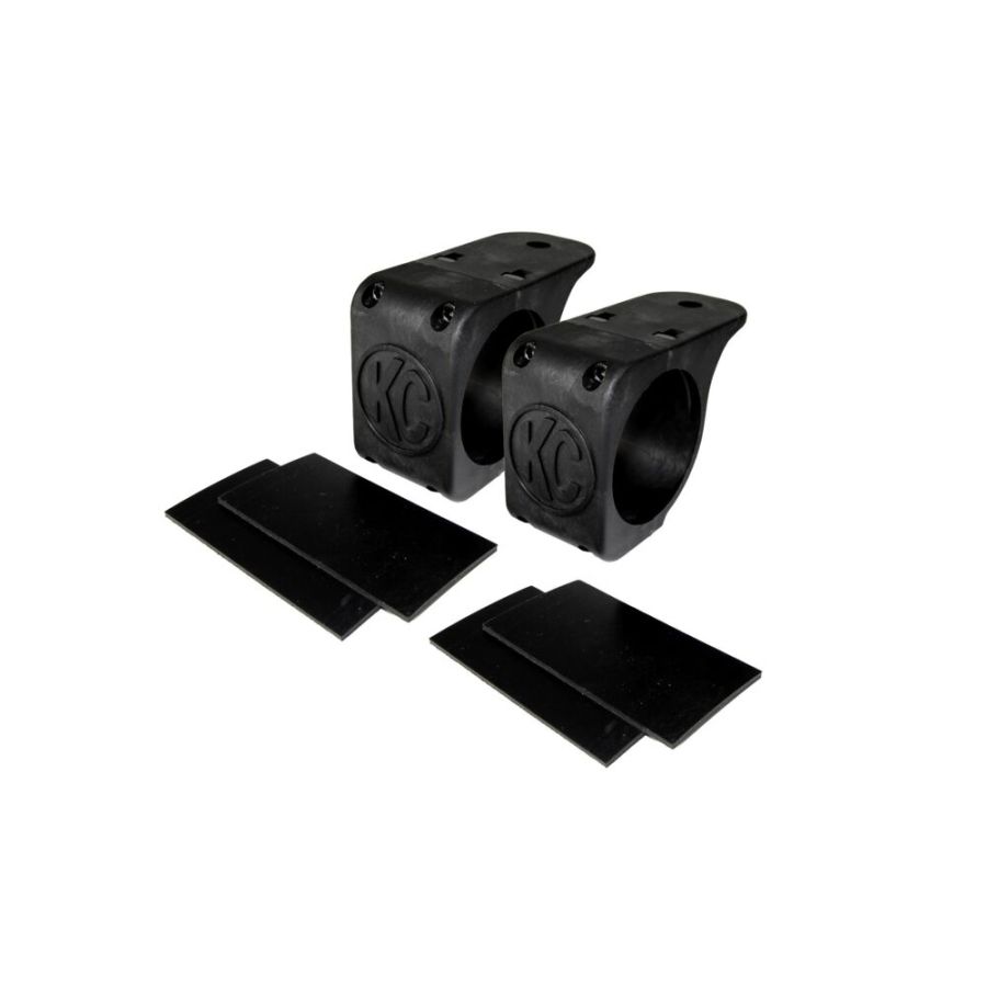 Bracket Set - Tube Clamp Light Mount - Rubber Adjustment Shims - 2.75" -3.0"