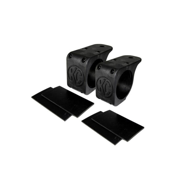 Bracket Set - Tube Clamp Light Mount - Rubber Adjustment Shims - 2.75" -3.0"