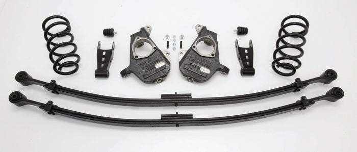 2007-13 S-Cab Silverado 3/5" Deluxe Drop Kit (Spindles, Coil Springs, Leaf Springs, Shackles, & Bump Stops) - 34022